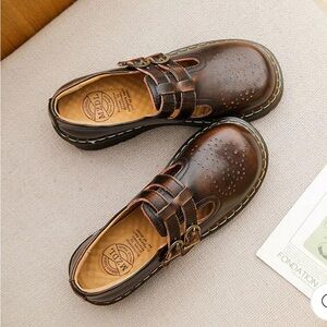 MZDL Handmade Retro Mary Janes